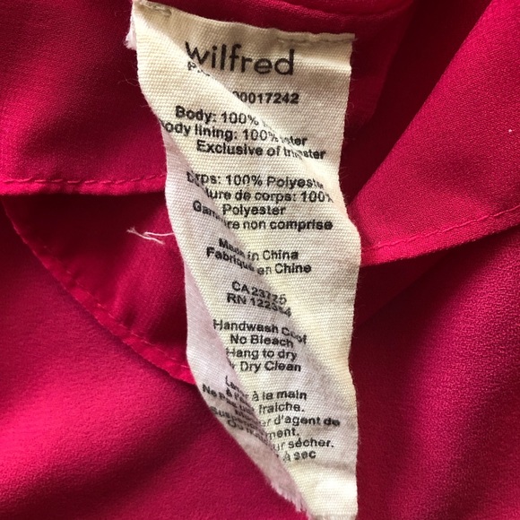 Aritzia Wilfred Sabine Dress hot pink xxs - Picture 6 of 8